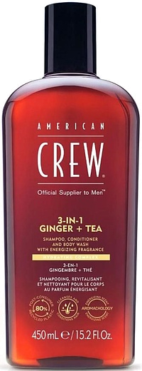 American Crew 3-In-1 Ginger + Tea Shampoo Conditioner And Body Wash