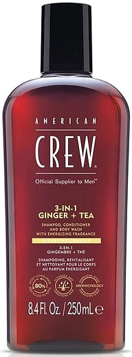 American Crew 3-In-1 Ginger + Tea Shampoo Conditioner And Body Wash