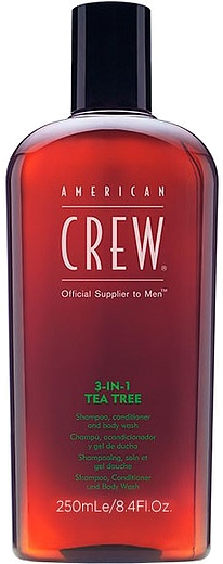 American Crew 3-in-1 Tea Tree Shampoo, Conditioner and Body Wash