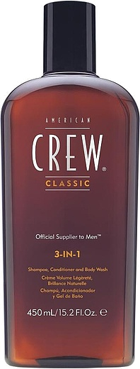 American Crew Classic 3-in-1 Shampoo, Conditioner and Body Wash