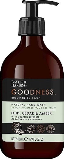 Baylis & Harding Goodness Oud, Cedar & Amber Hand Wash