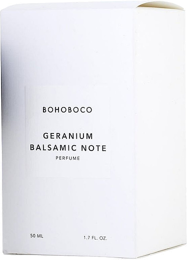 Bohoboco Geranium Balsamic Note