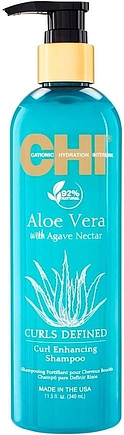 CHI Aloe Vera With Agave Nectar Curls Defined Curl Enhancing Shampoo