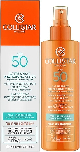 Collistar Active Protection Milk Spray Hyper-Sensitive Skins SPF50