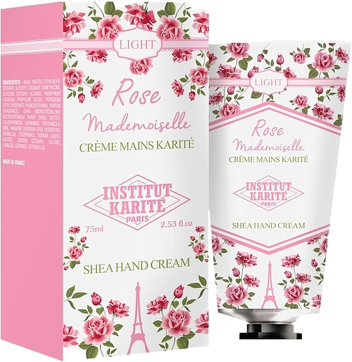 Institut Karite Paris Rose Mademoiselle Light Shea Hand Cream