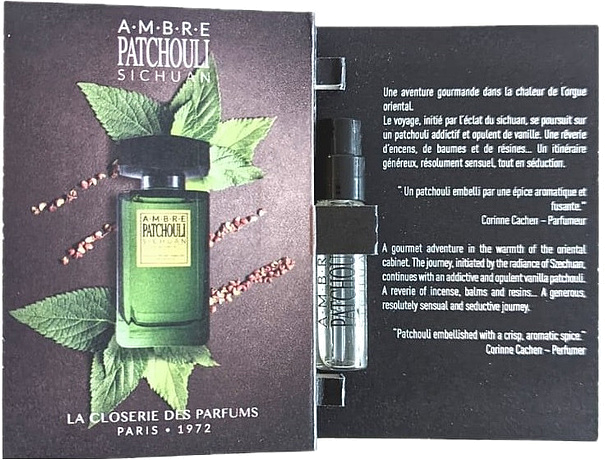 La Closerie Des Parfums Ambre Patchouli Sichuan