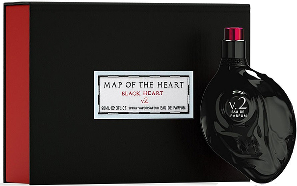 Map of the Heart Black Heart V 2