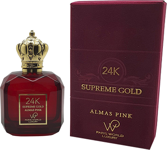 Paris World Luxury 24K Supreme Gold Almas Pink