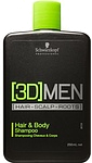 Schwarzkopf Professional 3D Men Hair and Body Shampoo