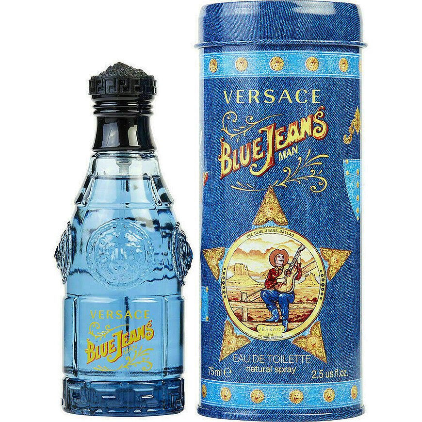 versace blue jeans man