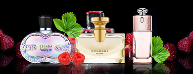 Малина в парфюмерии